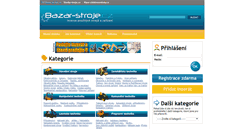 Desktop Screenshot of bazar-stroje.cz